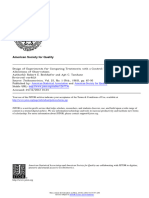 Bechhofer y Tamhane 1983 Design of Experiments For Comparing Treatments With A Control Tables of Optimal Allocations of Observations