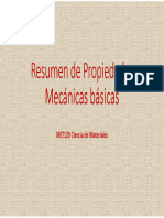 Pres 2 Resumen de Propiedades Mecánicas Básicas