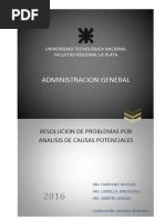 Resolución de Problemas - Análisis de Causas Potenciales 2016