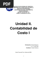 Unidad II Cont. Costo I