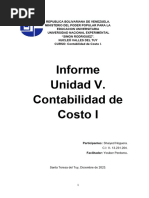 Unidad V Informe Cont. Costo I