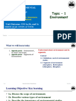 Topic - 1 Environment: Course-Environmental Studies Course Code - 22447