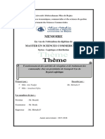 Fonctionnement Des Activités de Réception Et de Traitement Des Commandes Chez Un Prestataire de Transport