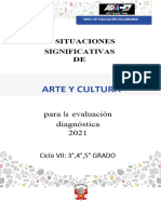 Situacion Significativa para La Evaluacion Diagnostica - Arte y Cultura - Vii Ciclo