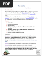 The Enemy Short Notes Class 12