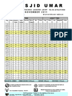 Timetable Nov