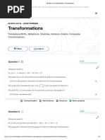 IB Math AA SL Questionbank - Transformations