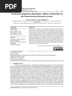 Constraint Satisfaction Algorithms: Edition of Timetables in The License-Master-Doctorate System