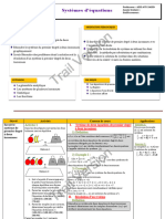 Fiche Pédagogique Les Systèmes D - Équations