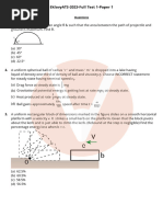 Eklavya Full Test 1 P I