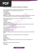 Common Ion Effect Questions