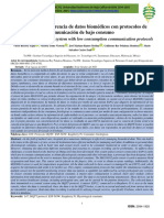 Sistema de Transferencia de Datos Biomédicos Con Protocolos de Comunicación de Bajo Consumo