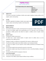 SOP For Procedure For Stability Programme