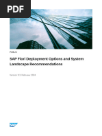 SAP Fiori Deployment Options and System Landscape Recommendations