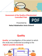 Assessment of The Quality of Randomized Controlled Trials (Autosaved)