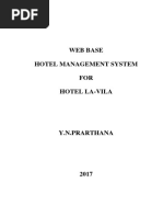 Web Base Hotel Management System FOR Hotel La-Vila