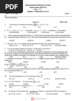 Class 11th Maths Sample Paper 2nd