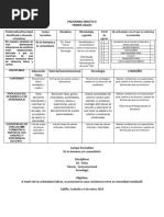 Programa Analitico Primer Grado de Lo Humano y Lo Comunitario Tercer Trimestre 2024