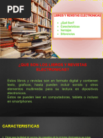 Libros y Revistas Electronicas