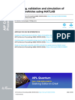 Modeling, Validation and Simulation of Electric Vehicles Using MATLAB