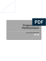 Programme de Maths PCSI