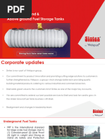 FRP Fuel Storage Tank