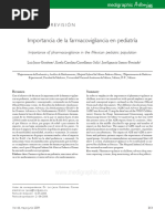 Importancia de La Farmacovigilancia en Pediatría: R T Í C U L O D E R E V I S I Ó N