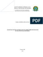 Análise Qualitativa de Risco em Um Laboratório de Soldagem