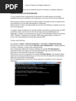 Errores Comunes Impresoras
