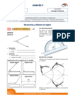 Ii Bimestre Geometría 2°: Ficha de Contenidos Sesión 03 Docente