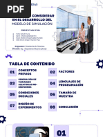 Factores A Considerar en El Desarrollo Del: Modelo de Simulación