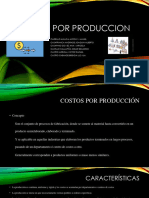 Costos de Producción Por Procesos