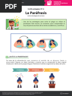 Cartilla #11 - La Paráfrasis