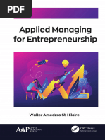 Amedzro St-Hilaire, Walter - Applied Managing For Entrepreneurship-Apple Academic Press (2021)