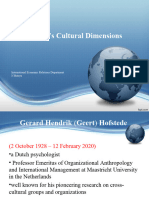 Hofstedes Cultural Dimensions