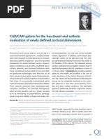 CADCAM Splints For The Functional and Esthetic, DANIEL EDELHOFF