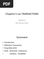 Chapter5 - Gestion Des Transactions Et Concurrence