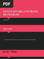 Extincion Del Contrato de Trabajo