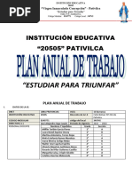 Plan Anual de Trabajo Ie 20505 - 2023