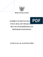 0816 Sambutan Bupati Untuk Tirakatan HUT RI Utk Masyarakat