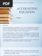 Accounting Equation