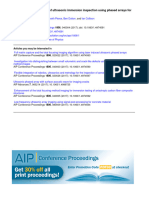 Quantifying Performance of Ultrasonic Immersion Inspection Using Phased Arrays For Curvilinear Disc Forgings