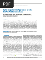 Digital Image Forensic Approach To Counter The JPEG Anti-Forensic Attacks