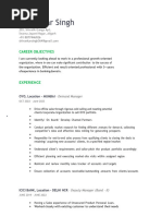 Shivankar Singh Resume