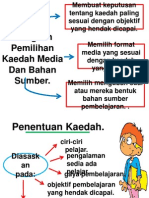 Langkah Pemilihan Kaedah Media Dan Bahan Sumber