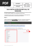 Guia Instalacion RDP Kali VS Windows