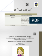 Drive Lenguaje 2°básico-La Carta-Semana Del 23 de Noviembre