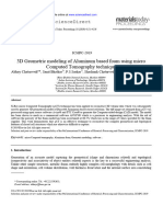 3D Geometric Modeling of Aluminum Based Foam Using Micro Computed Tomography Technique