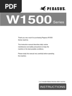 Pegasus W1500 Manual