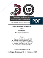 Funciones, Parámetros de Diseño y Criterios de Evaluación